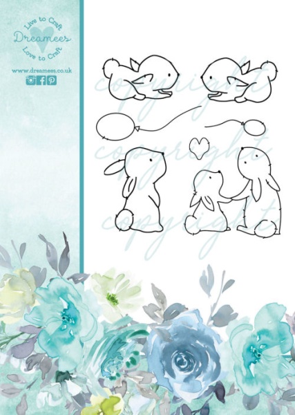 Binky and Bo the Bunnies Stamp Set